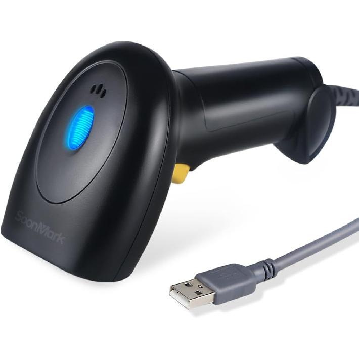 Handheld USB Barcode Scanner Wired 1D Bar Code Reader for Supermarket, Convenience Store, Warehouse