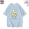 Hatsune Miku Peripheral Future Creative Funny Japanese Peripheral Printed Unisexs and Womens Clothing 100 Pure Cotton Tshirt