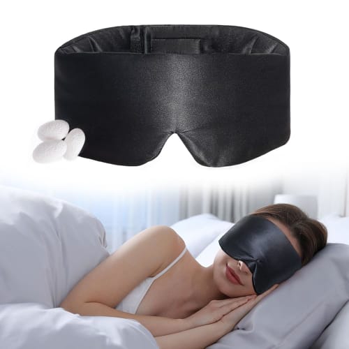 Joythink Silk Eye Mask, 100% Natural Silk, Premium Quality, Breathable, No Pressure, Light Blocking, Comfortable Sleeping Aid, Lightweight, Washable,