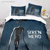 Sada povlečení Siren Head Jednolůžko Twin Tištěná Sada na postel s povlakem na polštář Povlak na přikrývku Měkké Velikost Queen King Ložní prádlo Domácí Dospělí Kluci