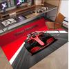 Auto-Rennsport-Thema Weicher Kristall-Samt Teppich Benutzerdefinierter Name & Text Druck Rutschfester Boden Teppich für Schlafzimmer Wohnzimmer