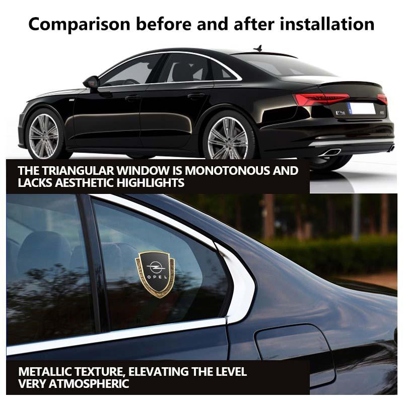Car Sticker Metal Decal Window Body 3D Car Styling Decoration For Opel Corsa Mokka Astra Cascada Adam Insignia Meriva Vectra