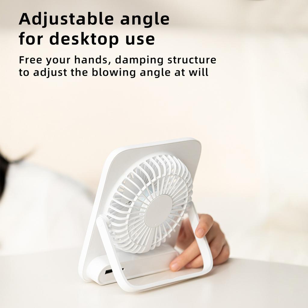 Desk Fan, Personal Fan Small Portable Table Fan And 4 Speeds, Strong Wind Personal Fan,Can Be Used As A Power Bank,Travel Indoor Outdoor Women Kids
