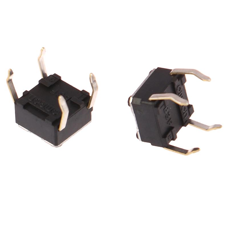 5Pcs 6*6*4.3Mm Light Touch Switch Mouse Push Button Tactile For Omron B3F