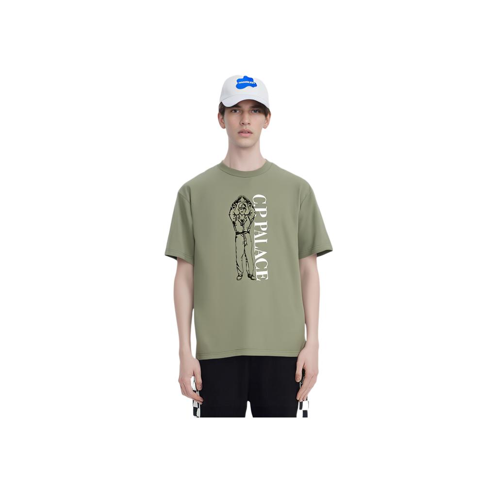 Palace X C.P. Company T-Shirt Olive Unisex Tops Green TS013A005431O651