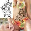 Hochwertige temporäre Rosen-Tattoos für Arm und Wade – Europäischer & Amerikanischer Stil