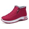 Women's Winter 2025 Fleece-Lined Cotton Slip-On Boots: Warm, Casual, and Comfortable for Moms and Seniors