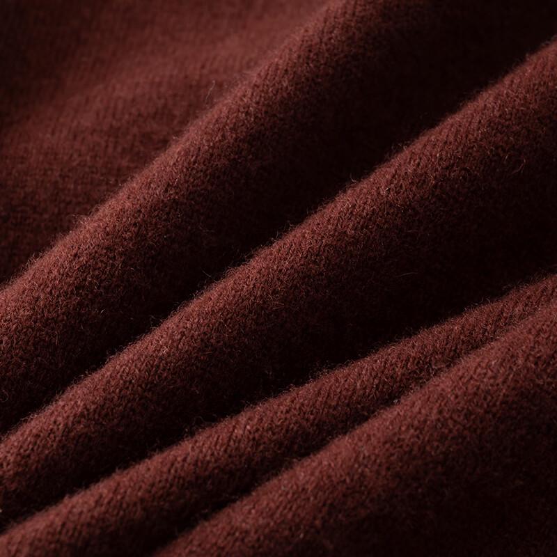 Men's Plus Size V-Neck Long Sleeve Wool Blend Sweater