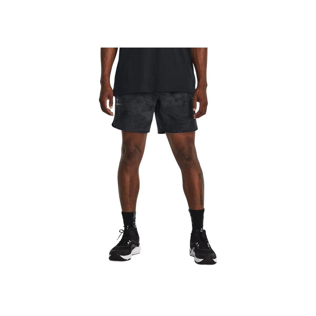 Under Armour Camo Training Sports Casual Shorts Men Bottoms Black 1382171-001
