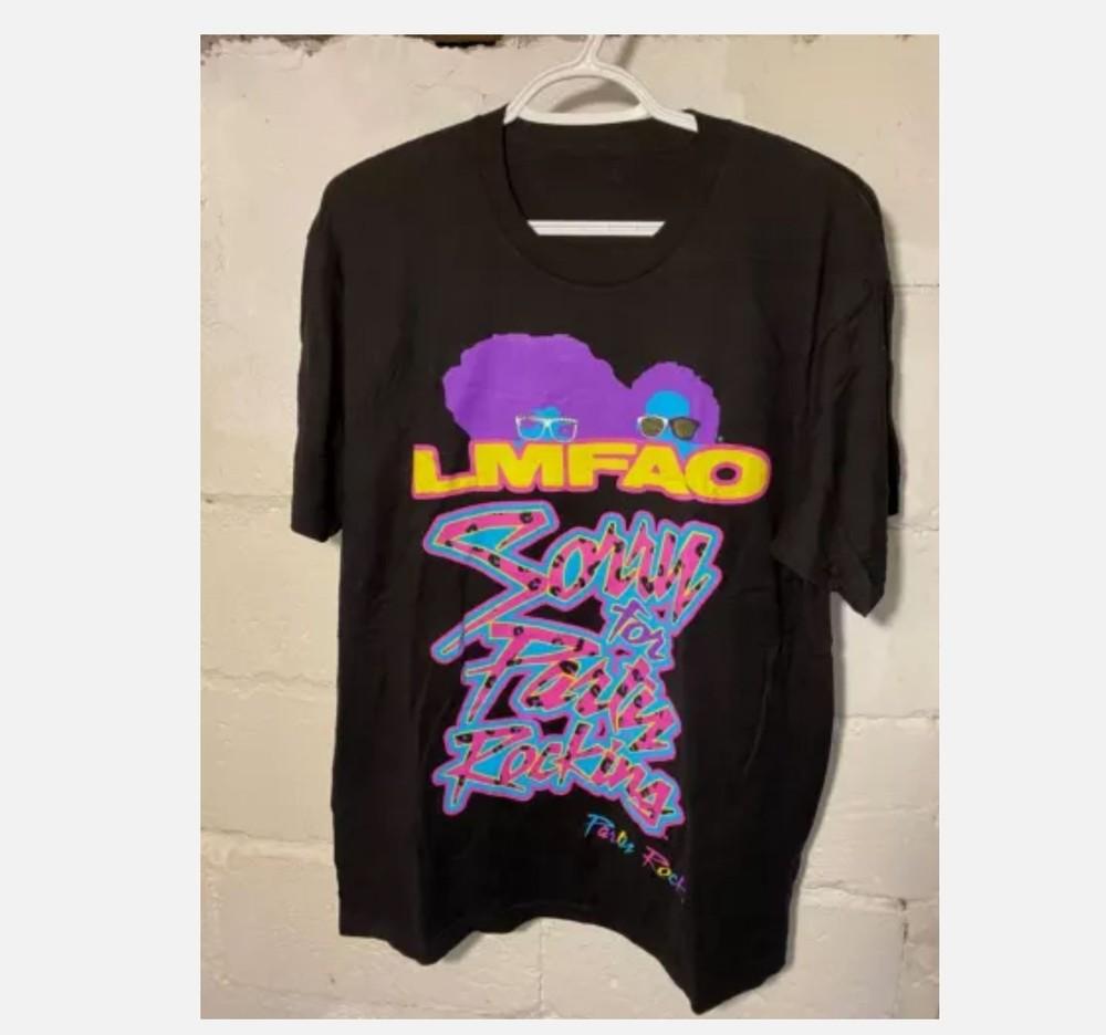 

Rare LMFAO Band Collection Cotton Gift For Fan Unisex Tshirt Unisex T-Shirt XXXL