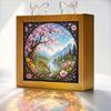 Desktop Light for Office Acrylic Puzzle LED Night Light, 2-In-1 USB Royal Iris Bloom Jigsaw Lamp, Cozy Atmosphere DIY Creative Home Ambient