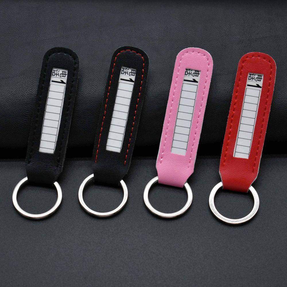 

Phone Number Plate Anti-lost Phone Number Plate Keys Ring Car Accessories червоний