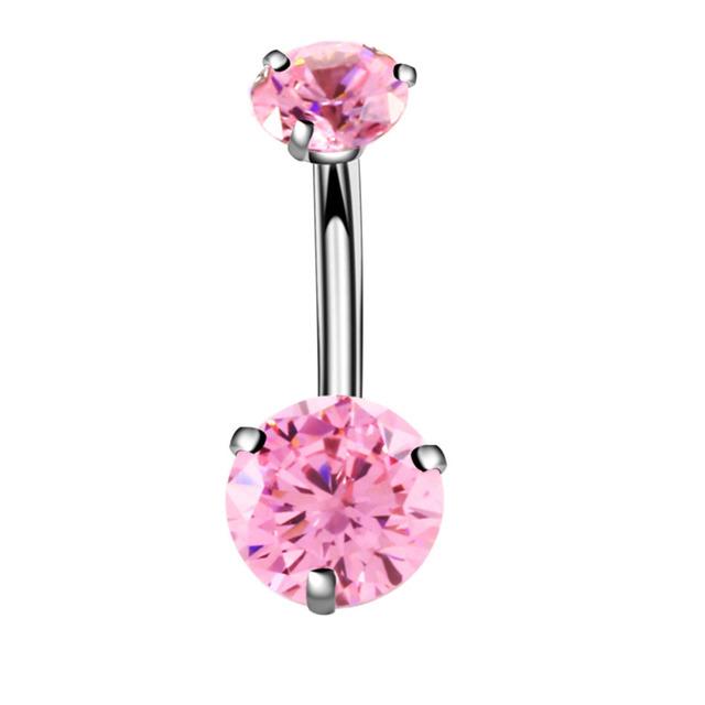 Anello Ombelico a Forma di Cuore Ornamento Goccia d'Acqua 14G Bilanciere Piercing Ombelico Pendente Belly Nombril Piercing Gioielli Donna