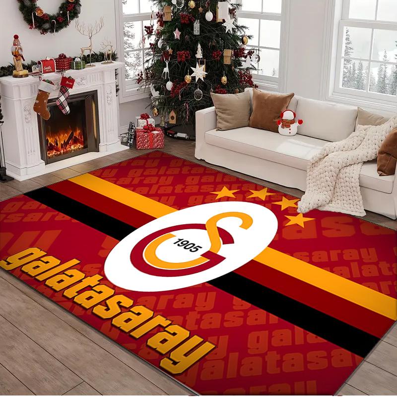 1PC rug Galatasaray Football Club Carpet, Chair Rug,Area Rug for Office Bedroom living rooms bedroom, Doormat decor Christmas fan gifts