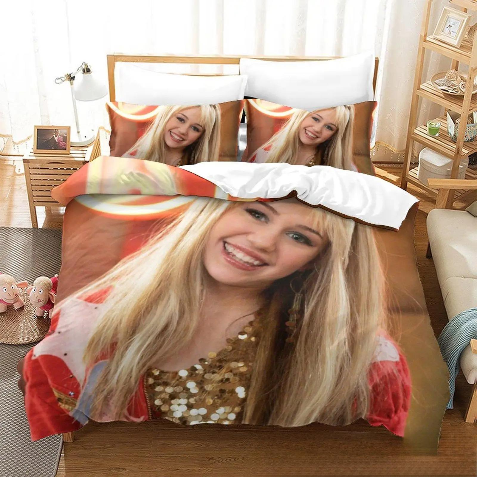 

Classic SkinFriendly Single Double Queen King Comforter Quilt 3D Print Hannah Montana All Season sets Soft and Pillowcases Comforter (quilt)-EU Single(135*200cm)3pcs