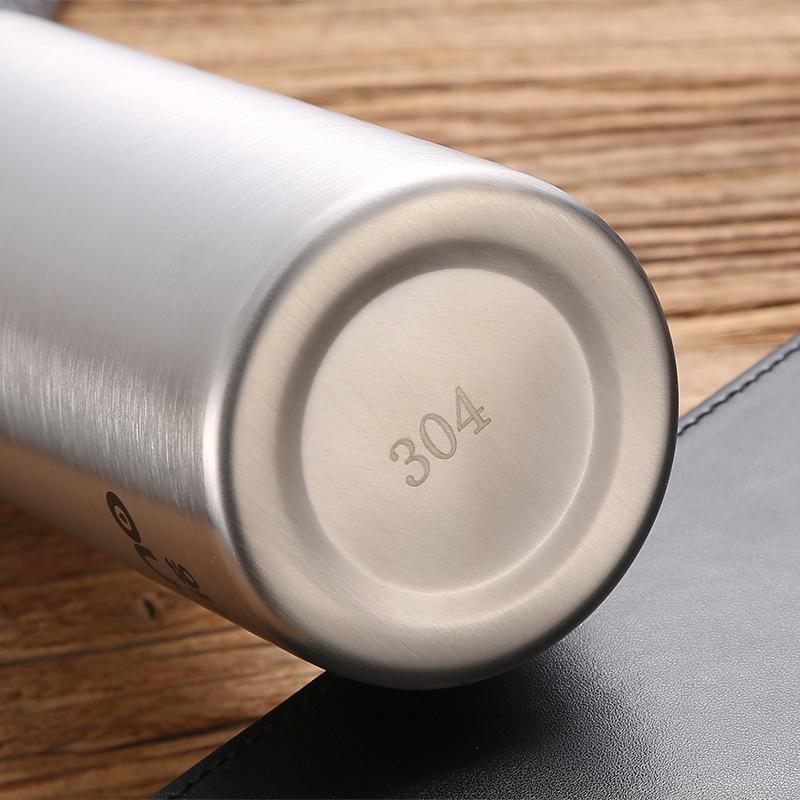 Sport-Wasserflasche im amerikanischen Stil mit weiter Öffnung, 304 Edelstahl, großes Fassungsvermögen, tragbar für den Außenbereich