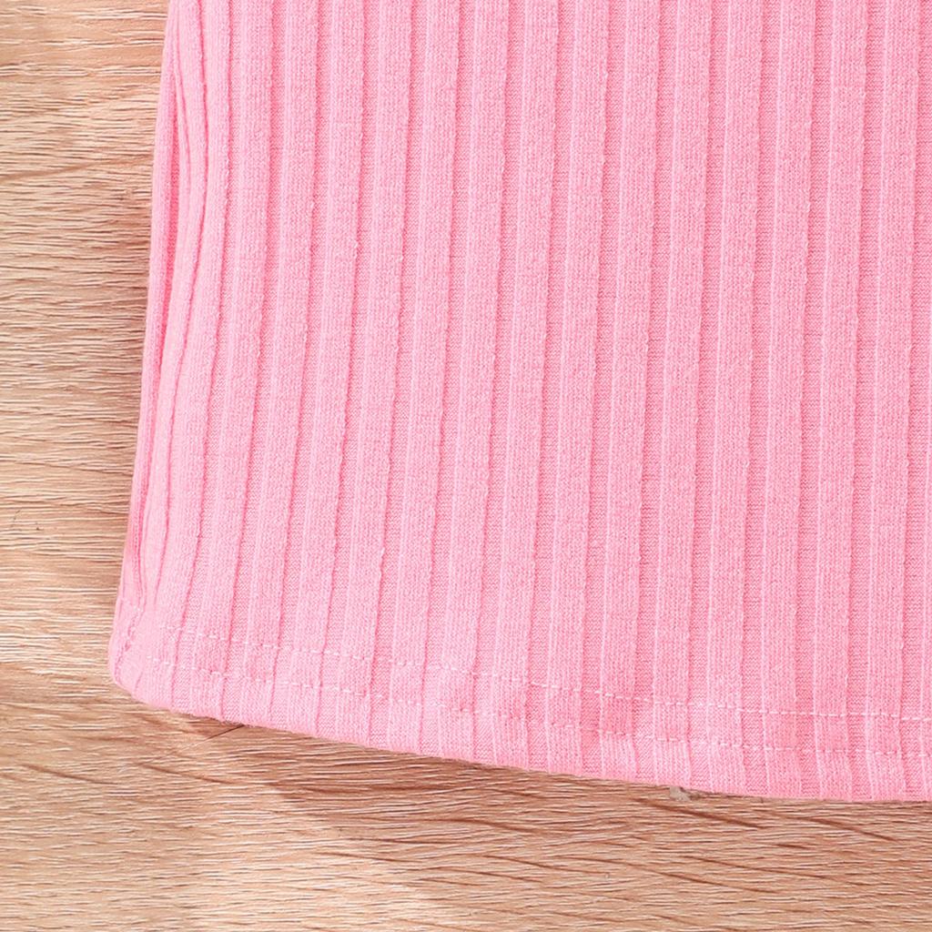 Kids' Lightweight Bubble Dress: Short Sleeve, Round Neck, Solid Color with Bubble Pockets