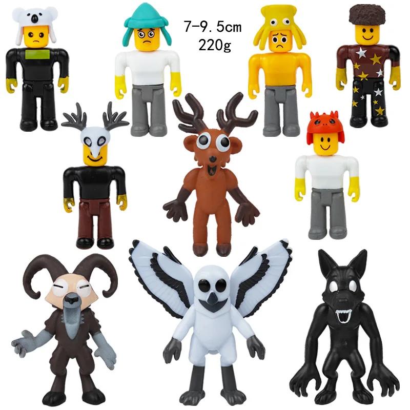 Forest 99 Nights Handmade Model Figure Game Area Brown Standing Sitting Elk White Owl Children's Christmas Gift