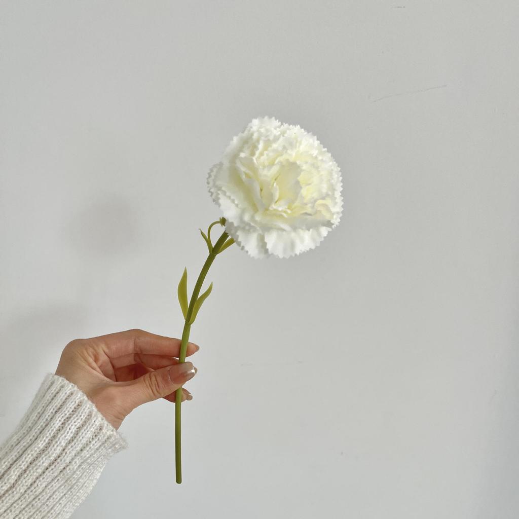 Carnation Fake Flower Arrangement - Perfect for Mother's Day, Teacher's Day, Home Décor, and Photo Prop