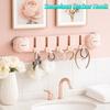 2PCS Multi-Purpose Seamless Sucker Hook Waterproof Key Bag Hooks  Home Organization