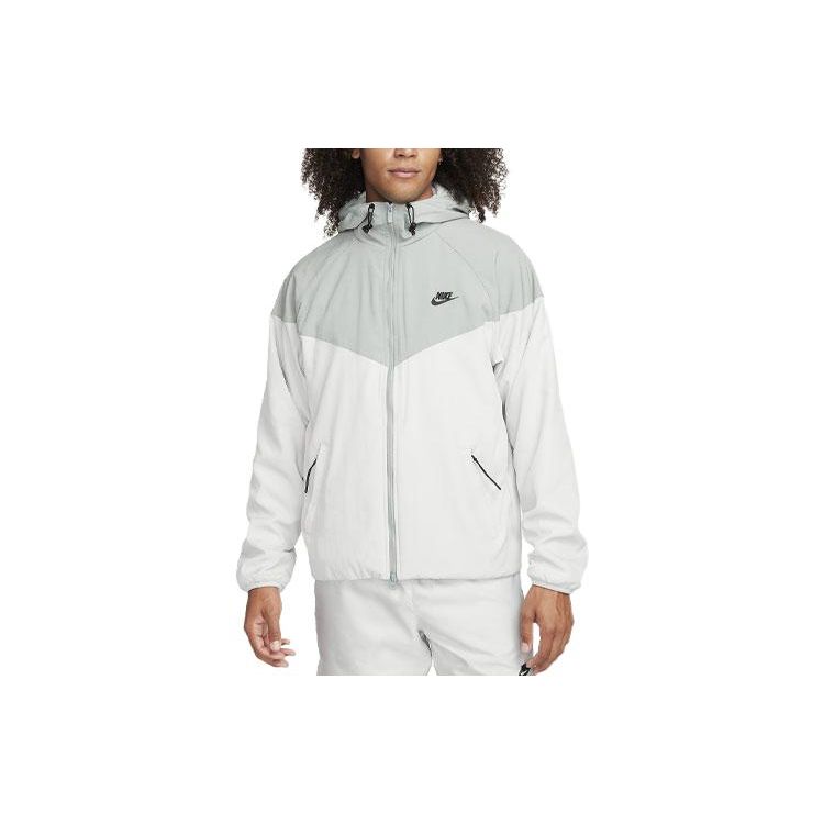 

Nike Men s Sportswear Windrunner Winter Hooded Jacket Mica Green Light Silver Black FB8618-330 S