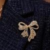 Women Jewelry Sparkling Rhinestone Bow Brooch, Mini Bowknot Shaped Lapel Decorative Clothing Accessories Pin, Accessory for Girls Pin