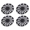 4 Stück 14 Zoll Radkappen Modischer Look Schützend Kratzfest Radkappenabdeckung für Fiesta
