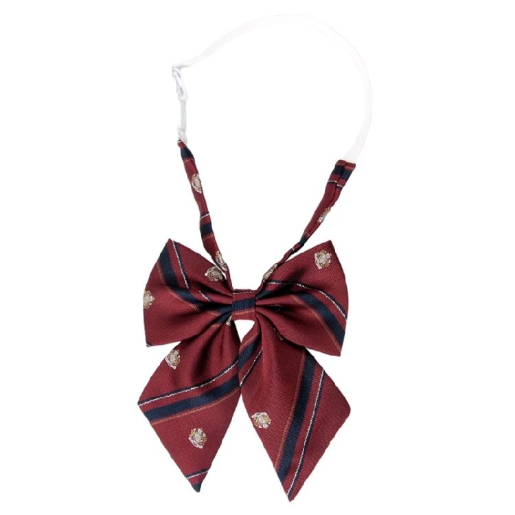 Striped Pre-tied Bow Uniform Bow Tie Girls School Uniform Ties