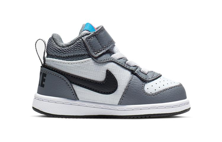 Nike Court Borough Mid Slip Resistant, Abrasion Resistant, Breathable Mid top Toddler Shoes Infant And Toddler 870027-009