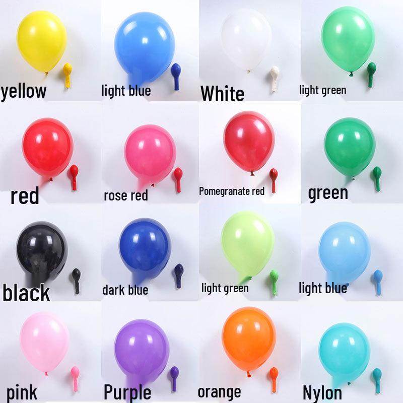 10-inch Wedding Celebration Matte Balloons - Pack of 1.8g Round Latex for Party Decorations & Arrangements.