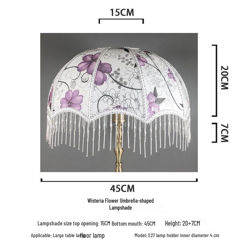 Retro Style Table Lamp with E27 Holder and Lampshade for Bedroom or Bedside