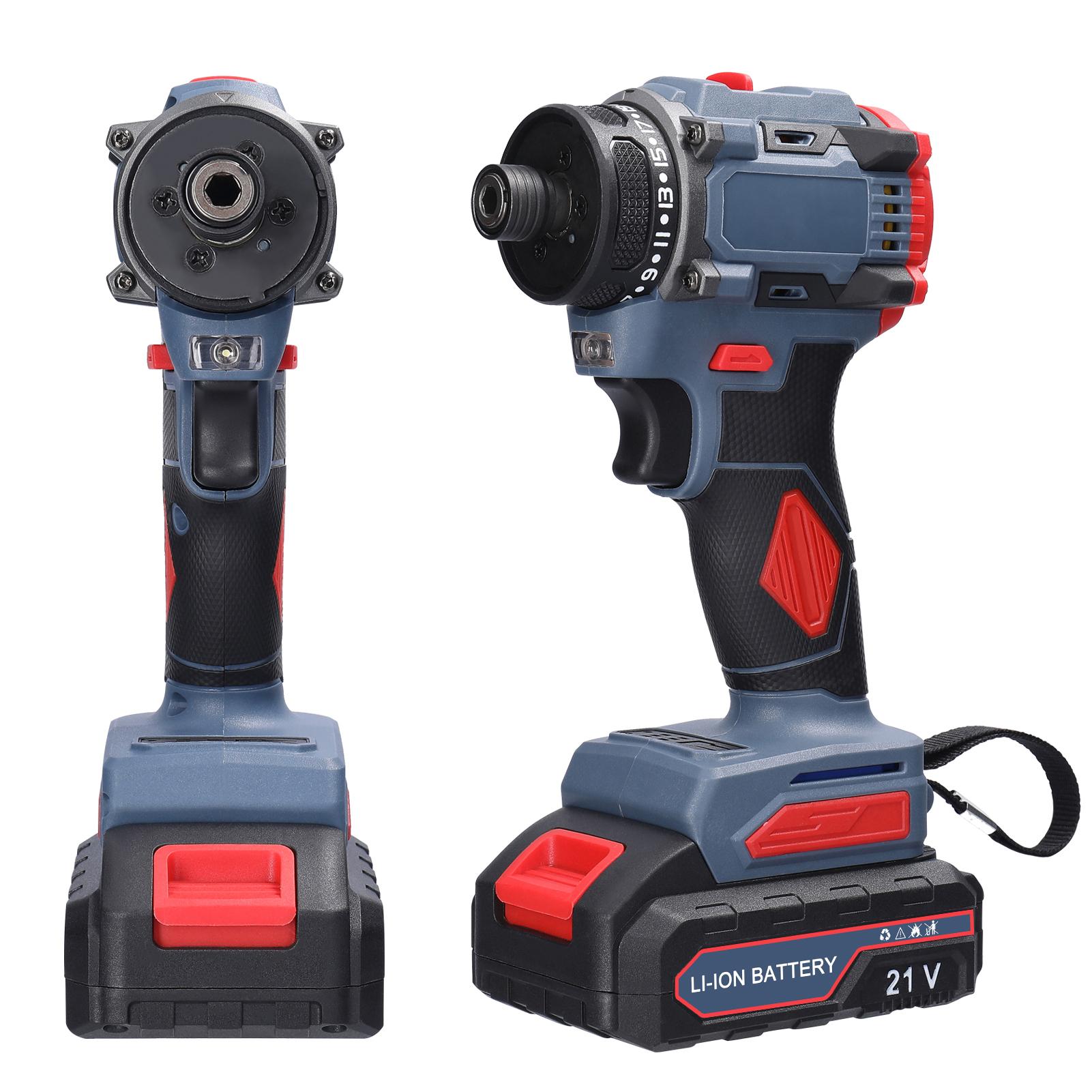 

21V Multi function Electric Screwdriver 55Nm Brushless Motor Practical Screw Driver for Home Appliances Furniture Host різнокольоровий