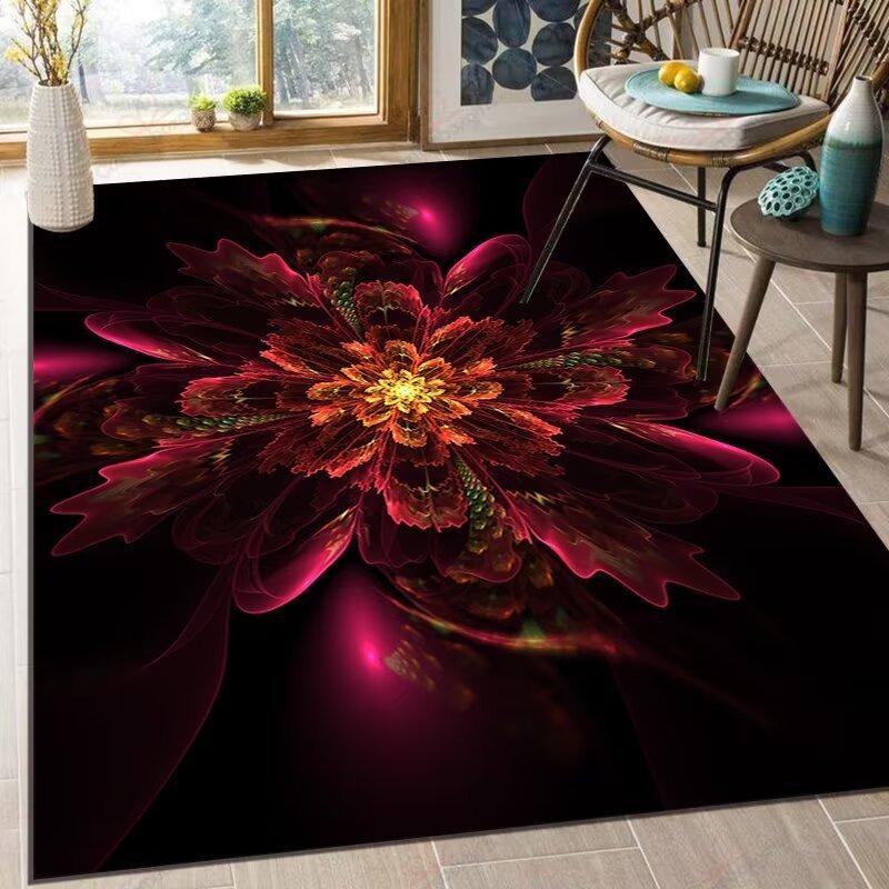 Abstraction Modern Style Print Large Area Rug Non-Slip Wear-resistant Carpet for Living Room Bedroom Soft Floor Mat Home Decor