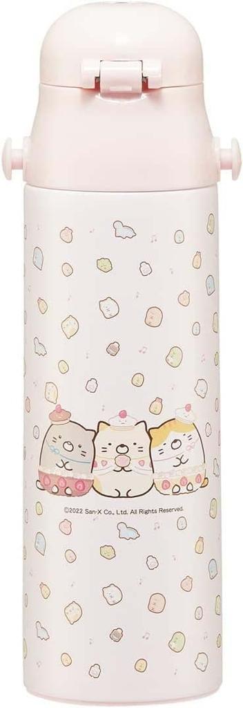 Skater Vattenflaska i Rostfritt Stål för Direkt Sumikko Gurashi Godis Lättvikt och För Kylning Sportvatten Barn, Dricka, 580ml, Butik,