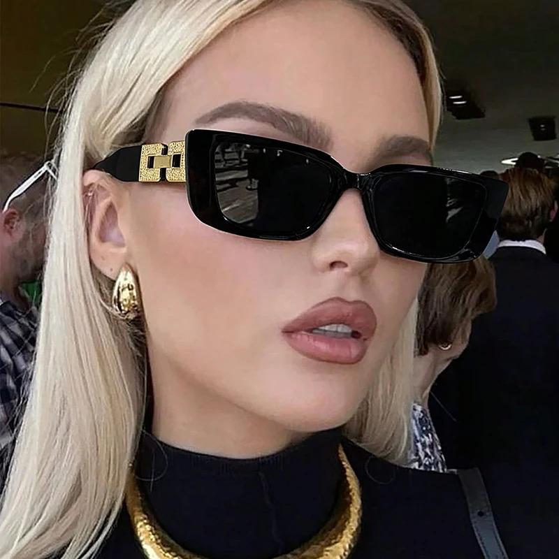 Fashion Female Trendy Small Cat Eye Sunglasses Women Vintage Brand Black Sun Glasses Ladies Shades