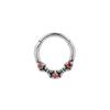 316L Stainless Steel Zircon Flower Web Nose Ring Stud.