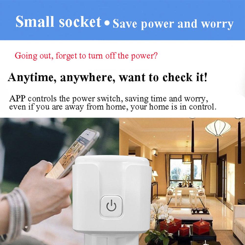 3/1 20A Smarts Sockets With Timer (European Style, 20A) Supports Alexas Voice Control And Smarts Life App Voice Remote Control