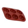 Silikonform Lebensmittelqualität Halbkugelförmige Kuchenform Tablett für Schokolade Seife Heimküche(6 Löcher )