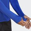 Adidas Color Block Logo Print Crew Neck Long Sleeve T-Shirt Men Tops Bright-Blue HR6600