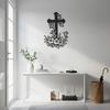 Schmiedeeisen Metall Wandkunst Kreuz Religiös Heimdeko Christliches Geschenk