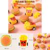 Creative Mini Pull Back Toy Car With French Fries Hamburgers Design For Kids Playroom Entertainment