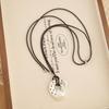 Polka Dot Charm Long Sweater Chain Heart Pendant Sweater Necklace Heart Pendant Necklace  For Women