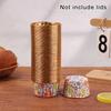 50Pcs/Set Disposable Muffin Cups Heat Resistant Glossy Cupcake Liners Disposable Cupcake Cups Or Lids DIY Baking Supplies