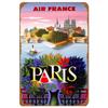 Parijs New York City Uitzicht Landschap Metalen Blikbord Posters Plaat Muurdecoratie voor Huis Bars Man Cave Cafe Clubs Retro Posters