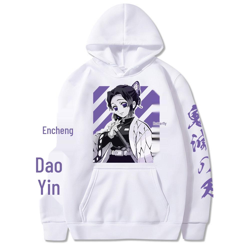 

2025 Men s Demon Slayer Trendy Hooded Pullover Small