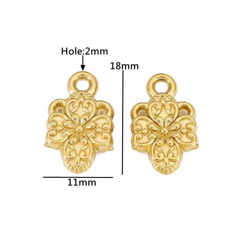 3pcs Lipstick Rabbit Conch Lovers Charms Skull Heart Mushroom Stainless Steel Pendants for DIY Necklace Bracelet Jewelry Making