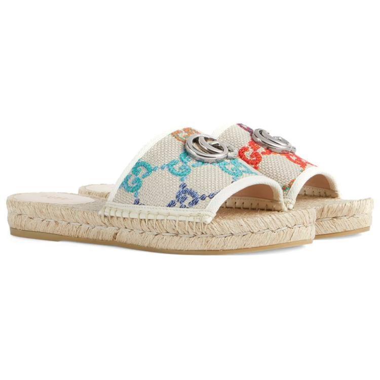 Gucci Wmns Gg Espadrille Slide 'Multi' Women's 678037 UFT70 8470