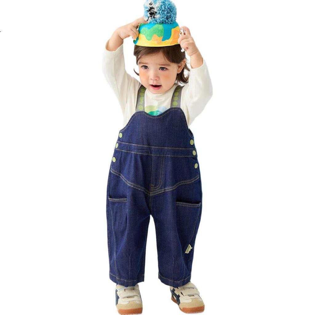 Minibala Boys And Girls Pants Spring New Arrival Baby Overalls Cute Adorable Infant Jeans