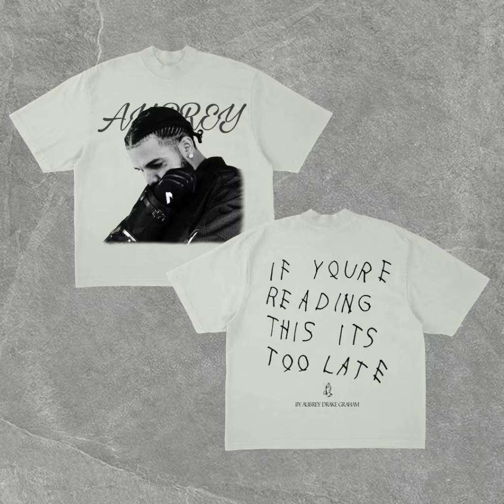 Übergröße Street Hype Culture T-Shirt CLB Album Boy Lover DRAKE Amerikanischer Hip Hop Rock Kurzarm Sänger Männer Frauen Street Tops