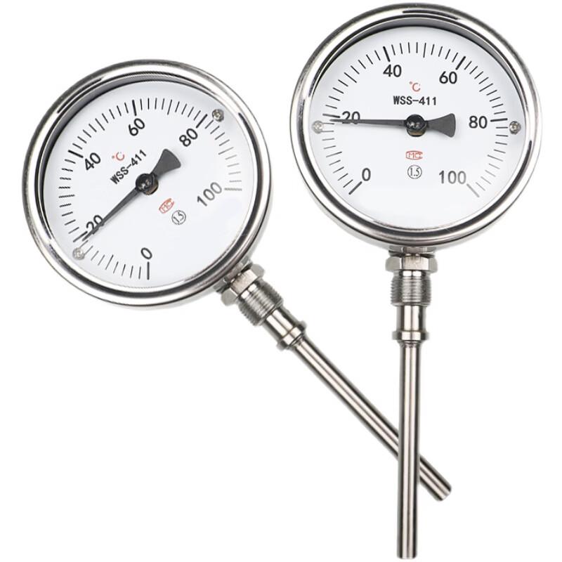 Oushenghua Y100 304 Stainless Steel Bimetal Thermometer